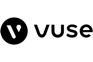 Vuse logo representing sustainable vaping solutions in context of Cloud Cycle's eco-friendly waste management services.